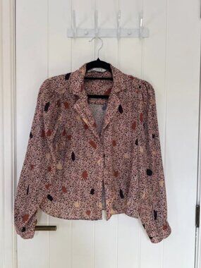 Zara multicoloured blouse 🌸💜💛